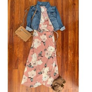 Floral wrap dress from Showpo